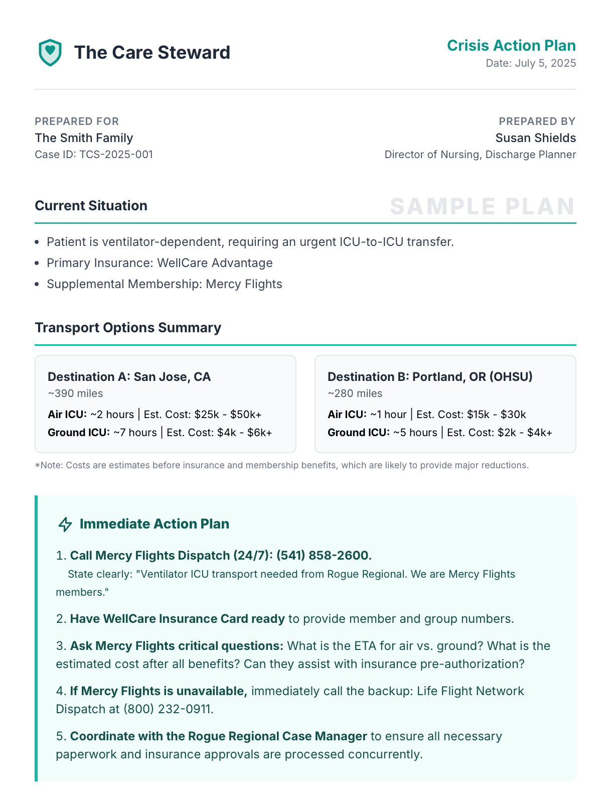 Crisis Action Plan PDF mockup